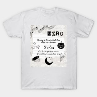 Today by The Smashing Pumpkins Lyric Print T-Shirt